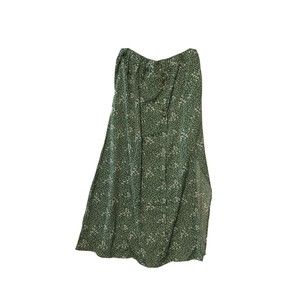 Bloomchic Womens Skirt  Size 14 16 green white leaf print Pockets NWT Free Ship